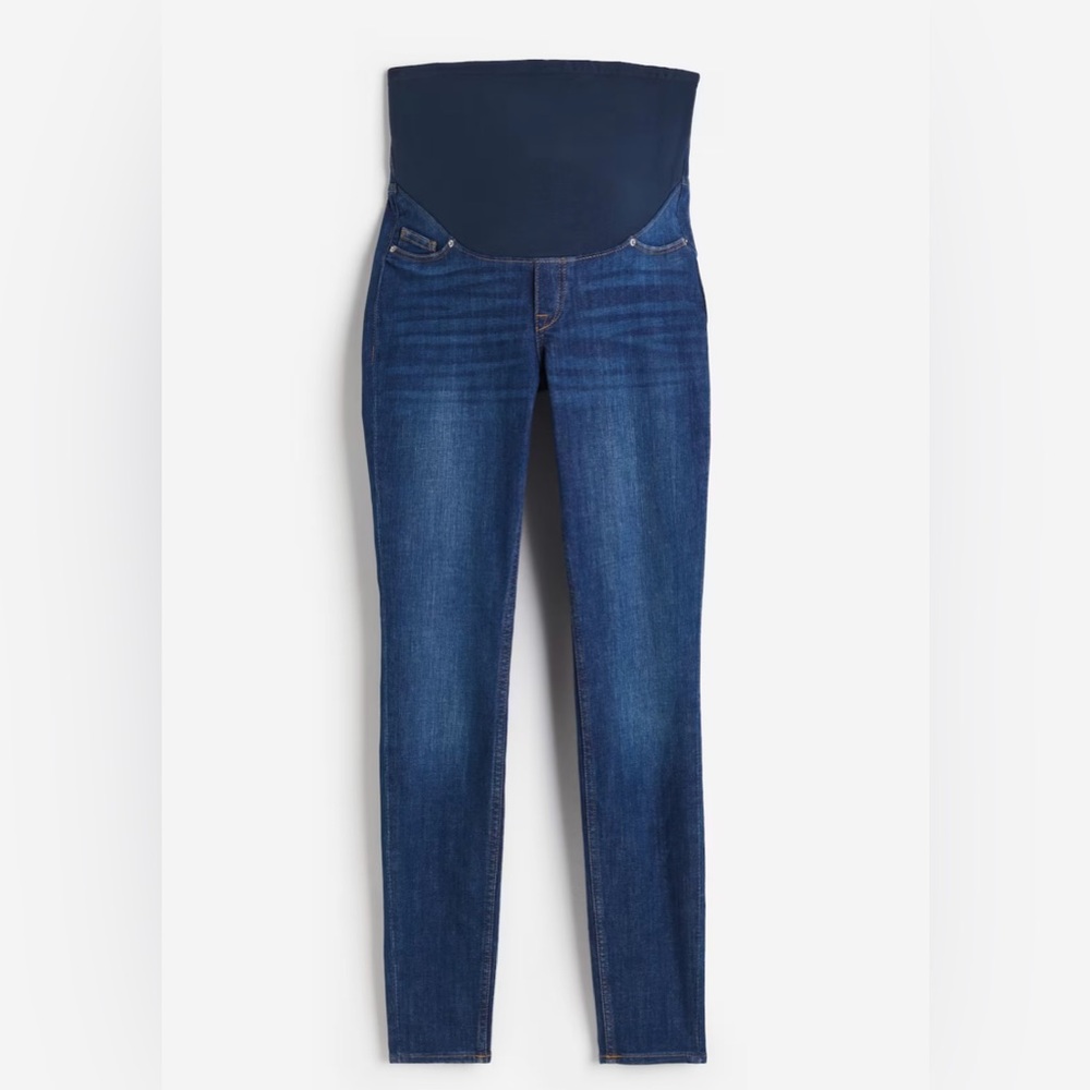 H&M Mama Super Skinny Jeans / S (Maternity) / Dark Denim Blue
